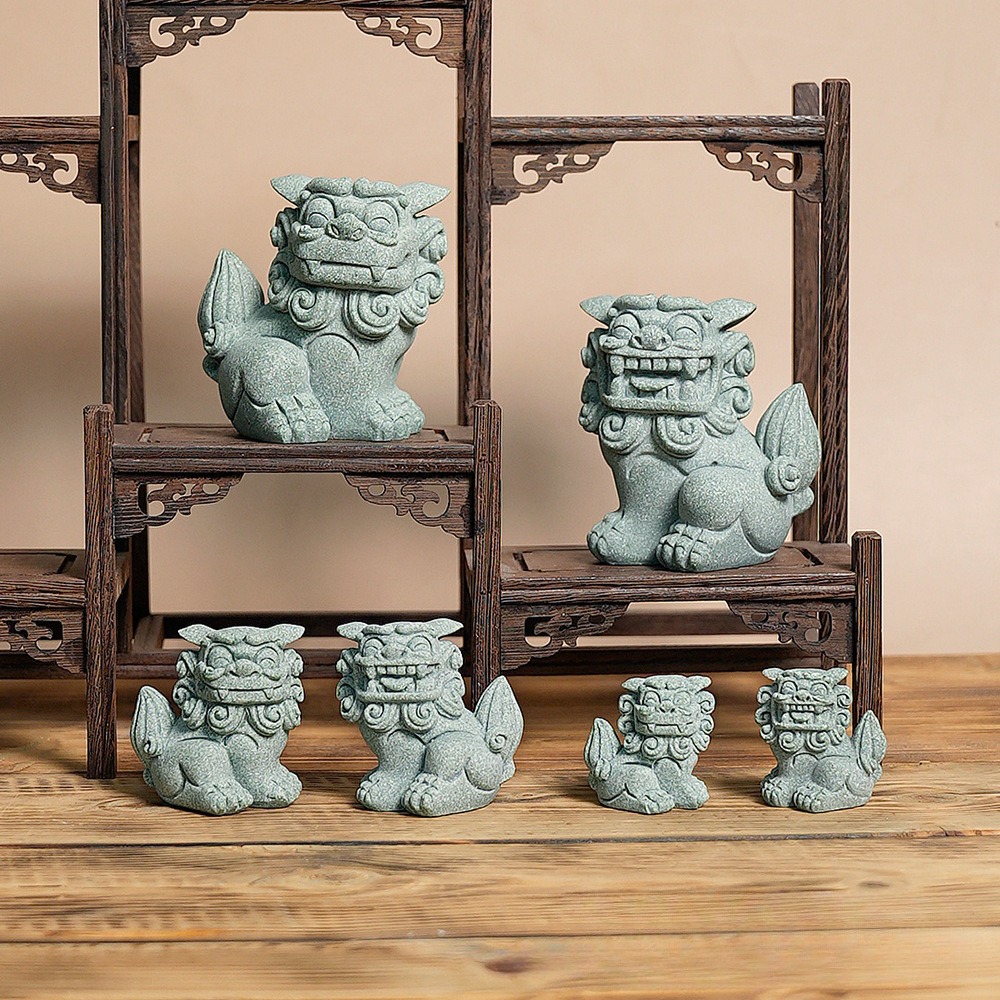 Home Office Feng Shui - Feng Shui Foo Köpek Heykeli Çifti