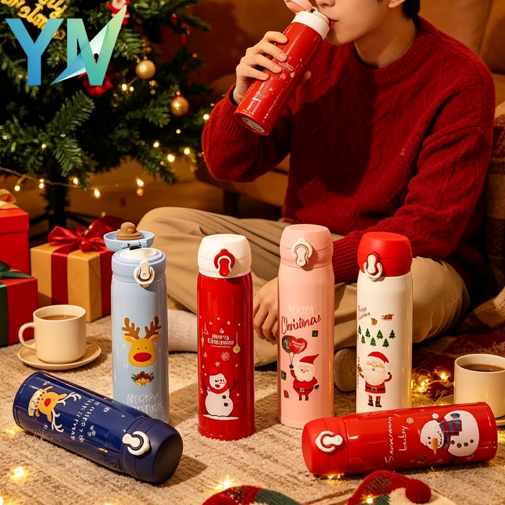 Home Office Hours - 1-5 adet 500ml Noel temalı yalıtımlı
