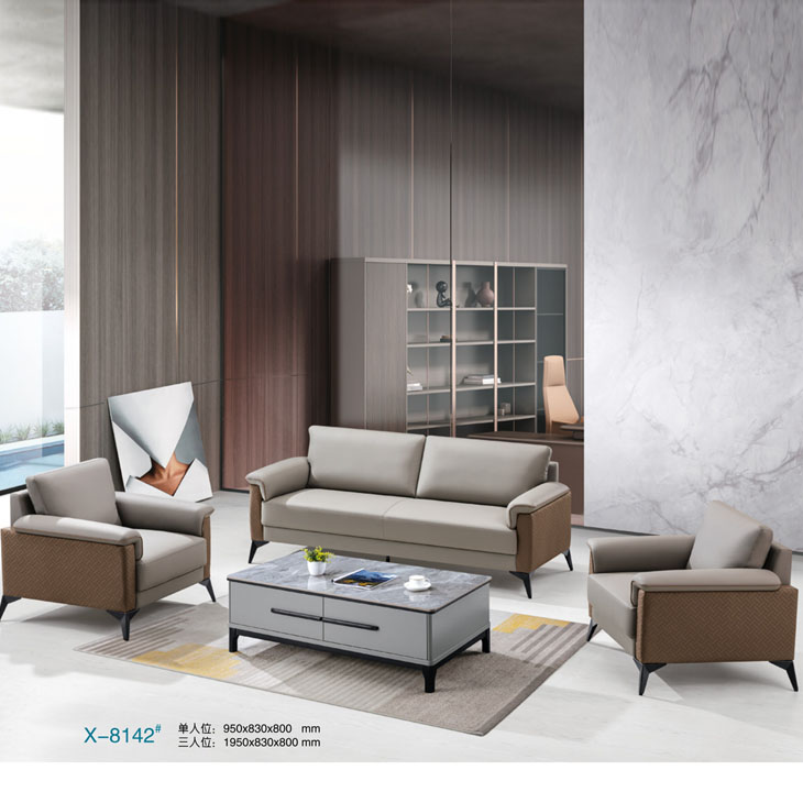 Home Office Furniture Sets - PU Deri Kaplamalı Dayanıklı Ofis Resepsiyon