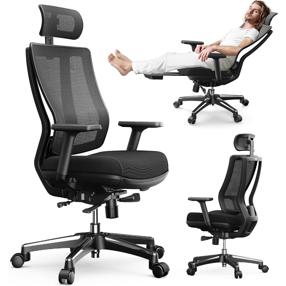 Ergonomic Office Chair - Ayarlanabilir Ofis Koltuğu: Ergonomik, 3D Kolçaklar,