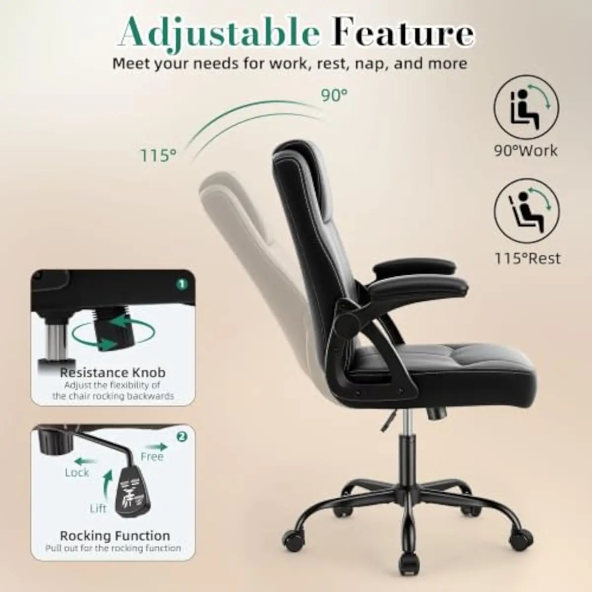 360 derece dönebilen tabanı ve - Ergonomic Office Chair incelemesi ve fiyatı
