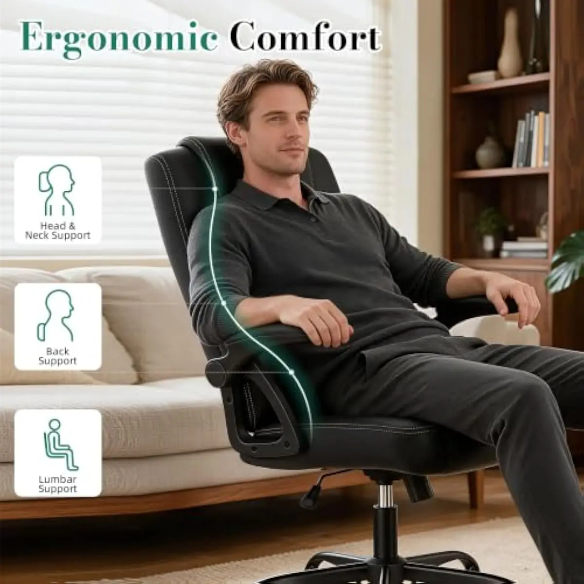 360 derece dönebilen tabanı ve - Ergonomic Office Chair incelemesi ve fiyatı