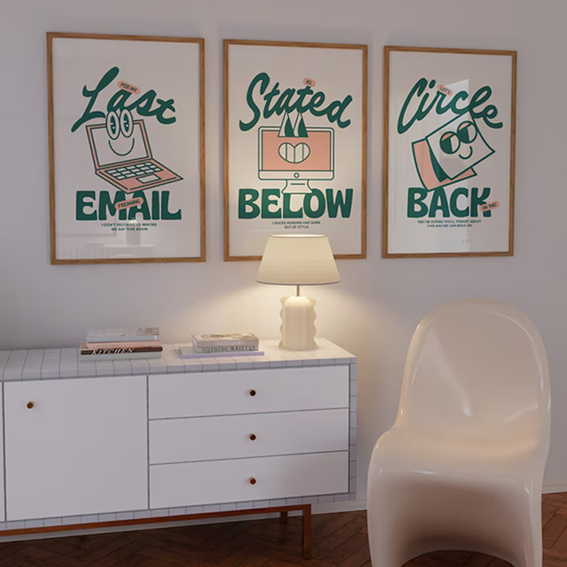 Komik Yeşil Ofis sanat posterl - Home Office Email incelemesi ve fiyatı