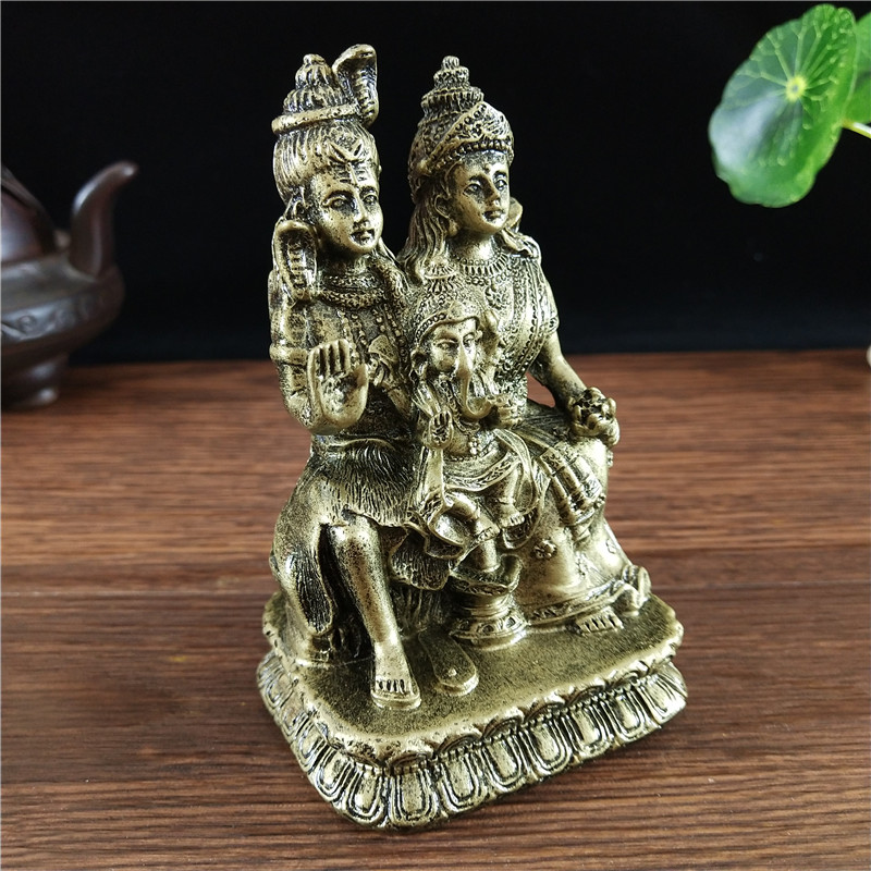 Bronz Renkli Shiva Heykeli Hin - Home Office Feng Shui incelemesi ve fiyatı