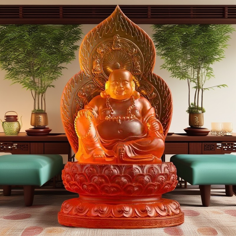 Reçine Büyük Gülen Buda heykel - Home Office Feng Shui incelemesi ve fiyatı