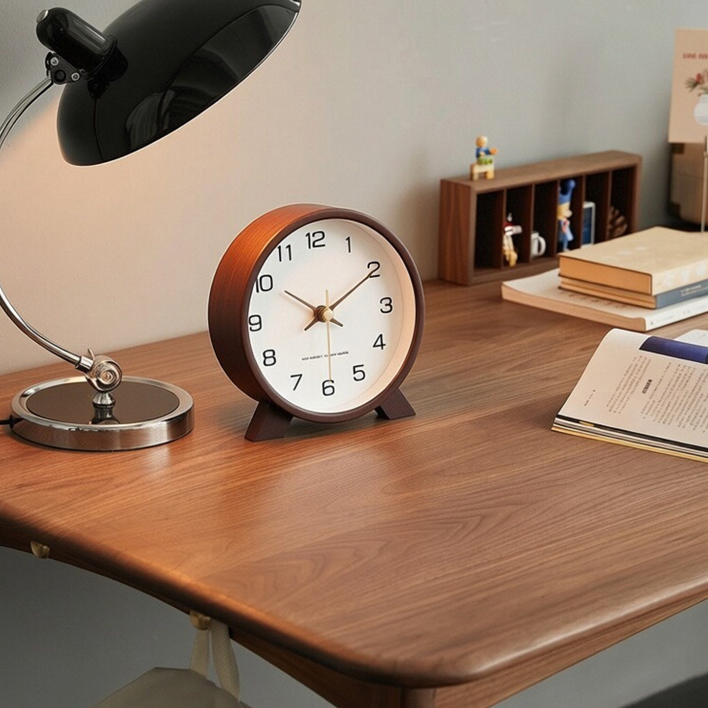 Masif Ahşap Raf Saati Sessiz M - Home Office Hours incelemesi ve fiyatı