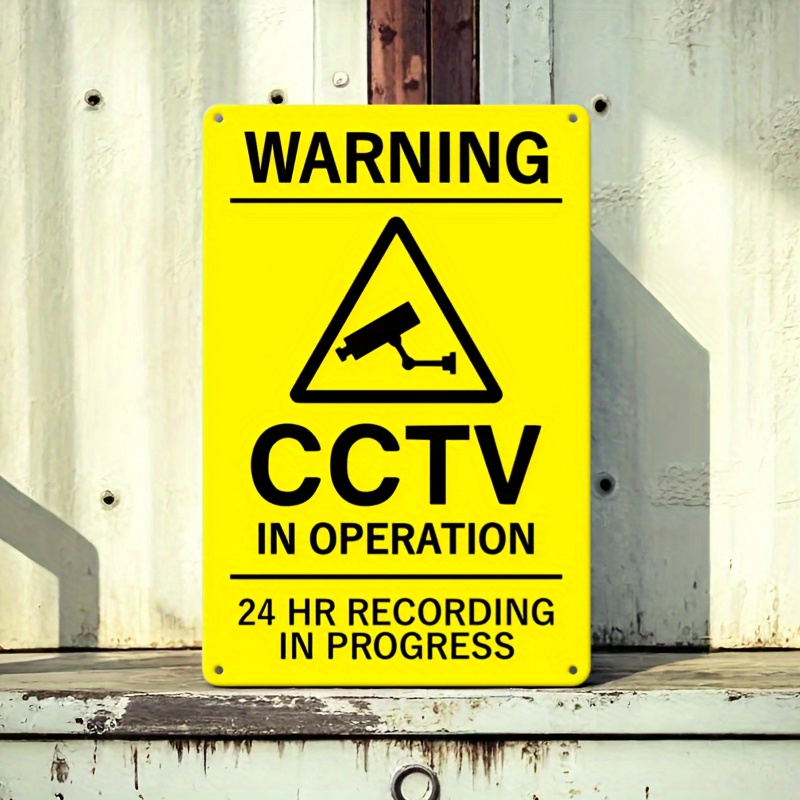 Vintage Tarzı Metal CCTV Uyarı - Home Office Ideas incelemesi ve fiyatı