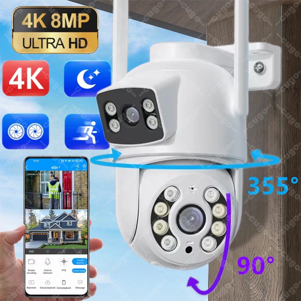 4K 8MP Wifi Kamera PTZ Dış Mek - Home Office Email incelemesi ve fiyatı